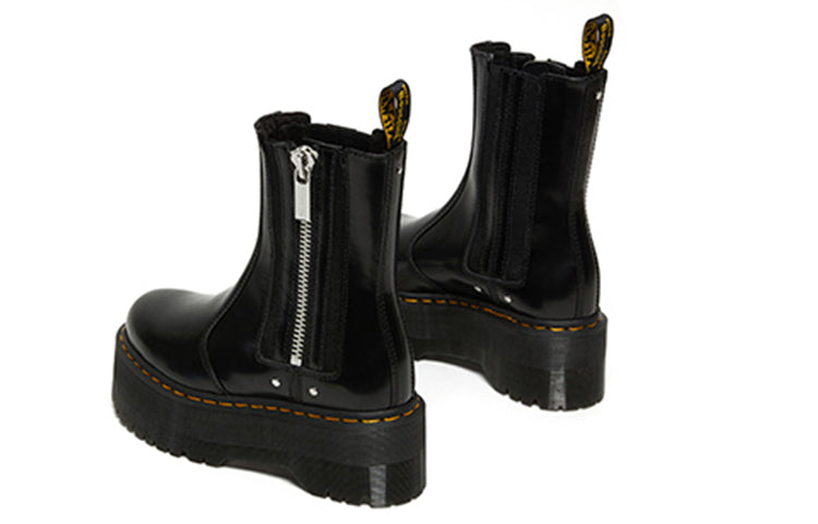 (WMNS) Dr. Martens 2976 Max Leather Platform Chelsea Boots 'Black' 26903001