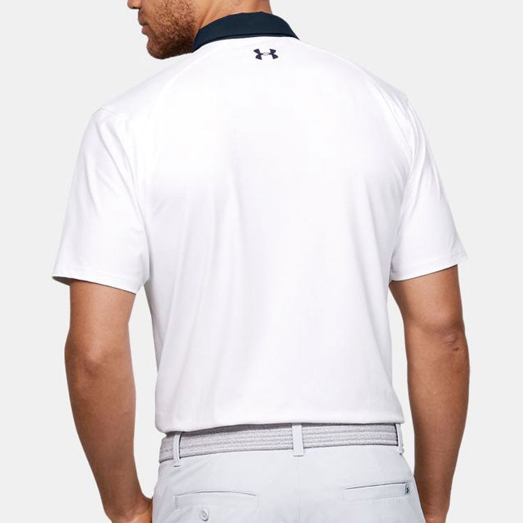 Under Armour Iso-Chill Graphic Polo Shirt 'White Black' 1350980-100