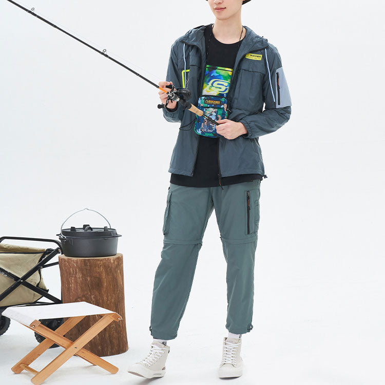 Skechers Casual Windbreaker Jacket 'Teal' L121M148