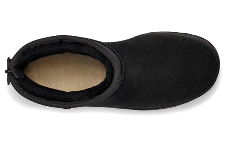 (WMNS) UGG Classic Mini Logo Zip 'Black' 1122671-BLK