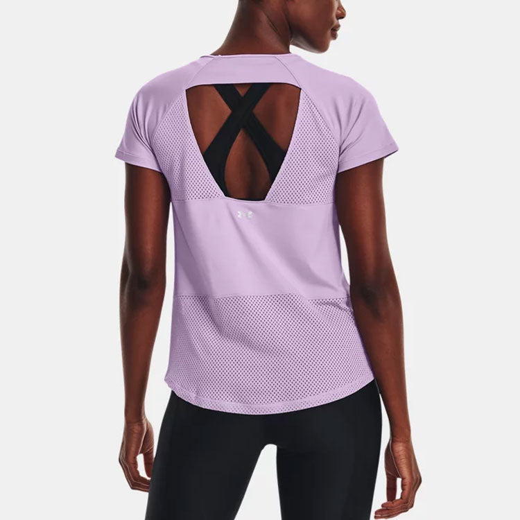 (WMNS) Under Armour Breathelux Tee 'Light Purple' 1370867-566