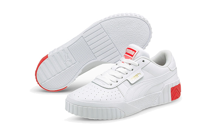 PUMA Cali K Shoes White/Red 368859-02