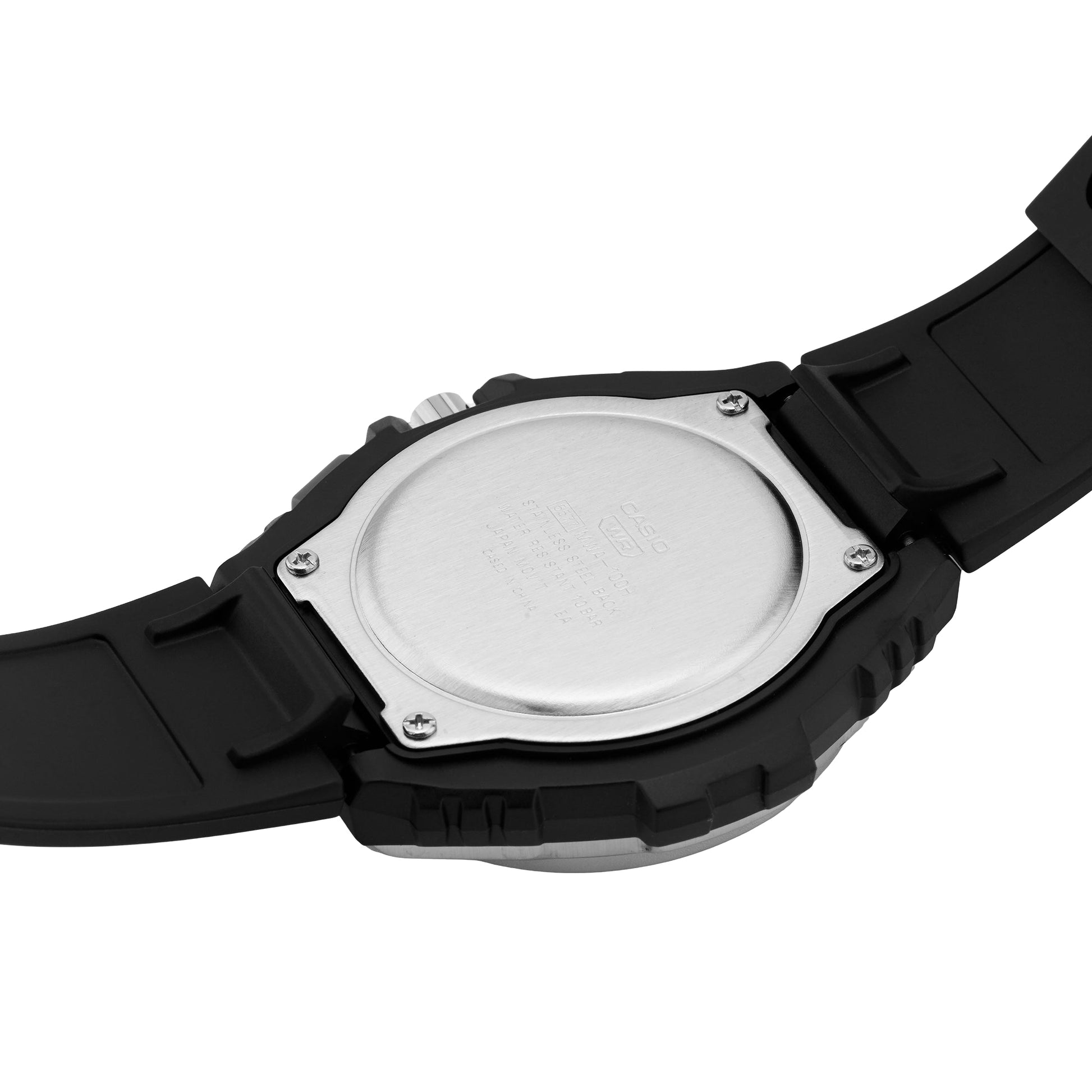 Men's CASIO Casual Watch 100m waterproof Strap Mens Black Analog MWA-100H-1A2V
