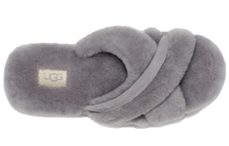 (WMNS) UGG Abela Gray Purple Slippers 1017548-SAMT