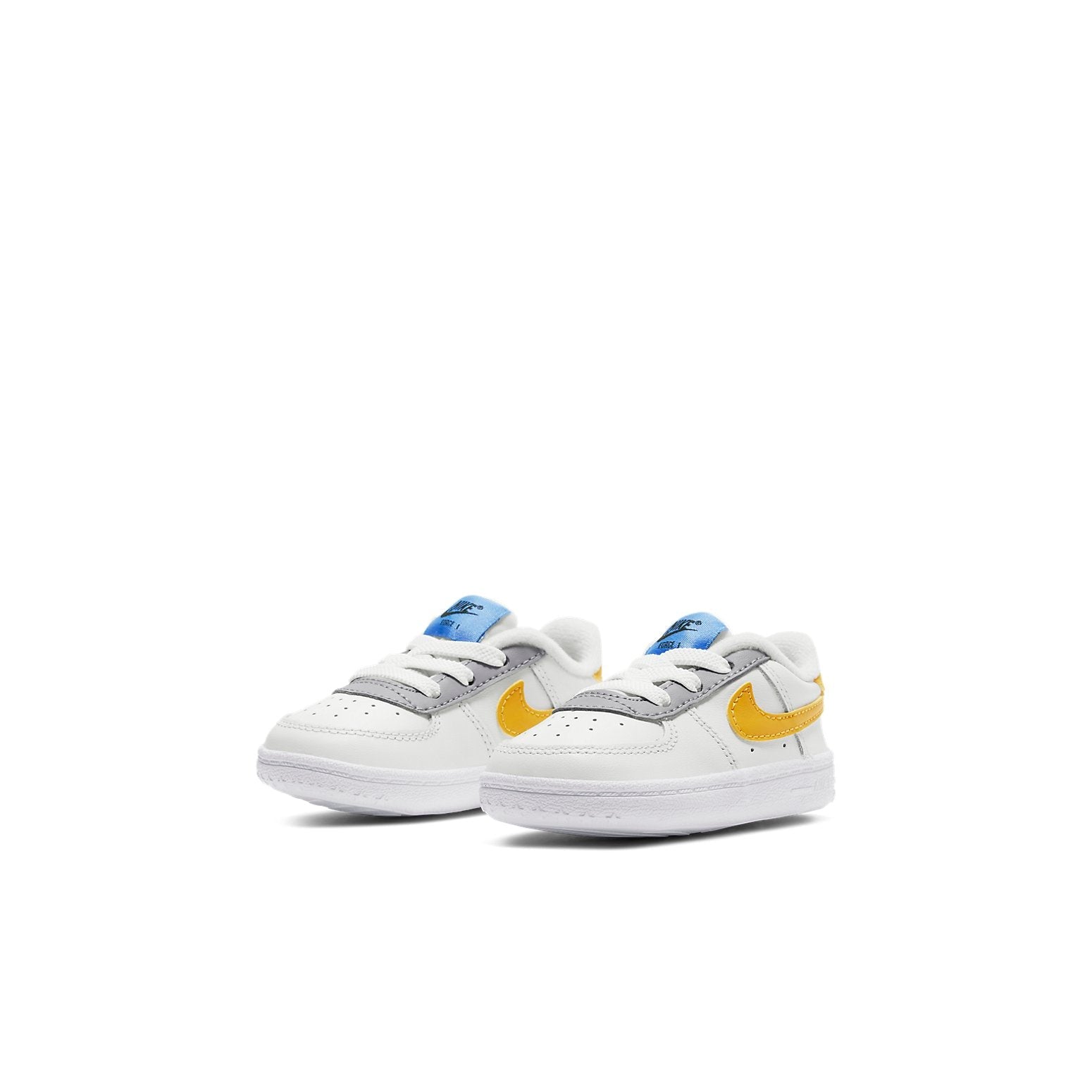 (TD) Nike Force 1 Crib White/Yellow CK2201-101