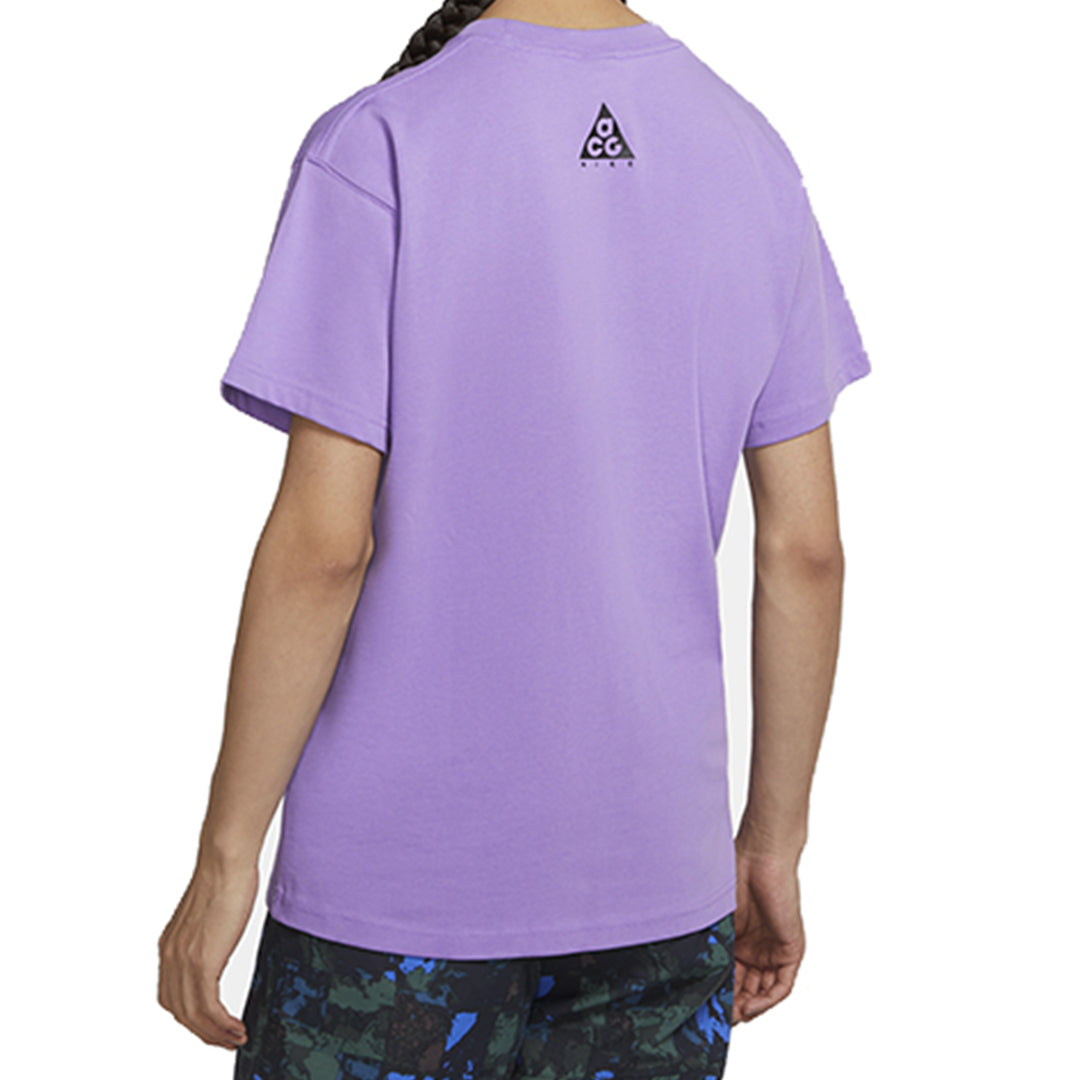 Nike ACG Alphabet Logo Casual Short Sleeve Couple Style Purple CV7548-583