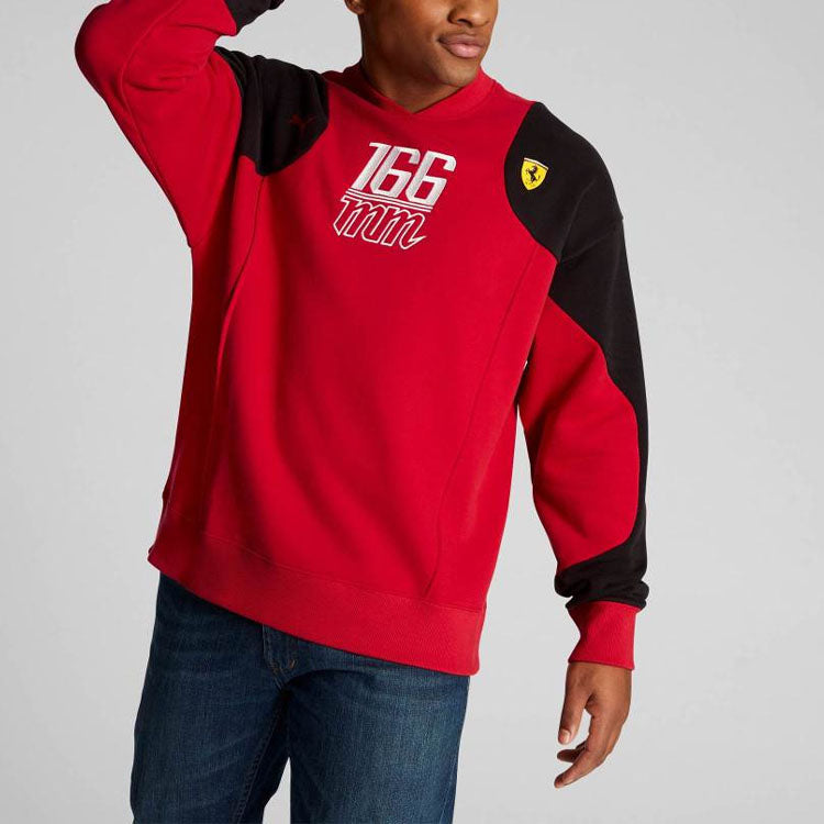 PUMA Scuderia Ferrari Statement Crew  Neck Sweatshirt 'Red' 538108-02