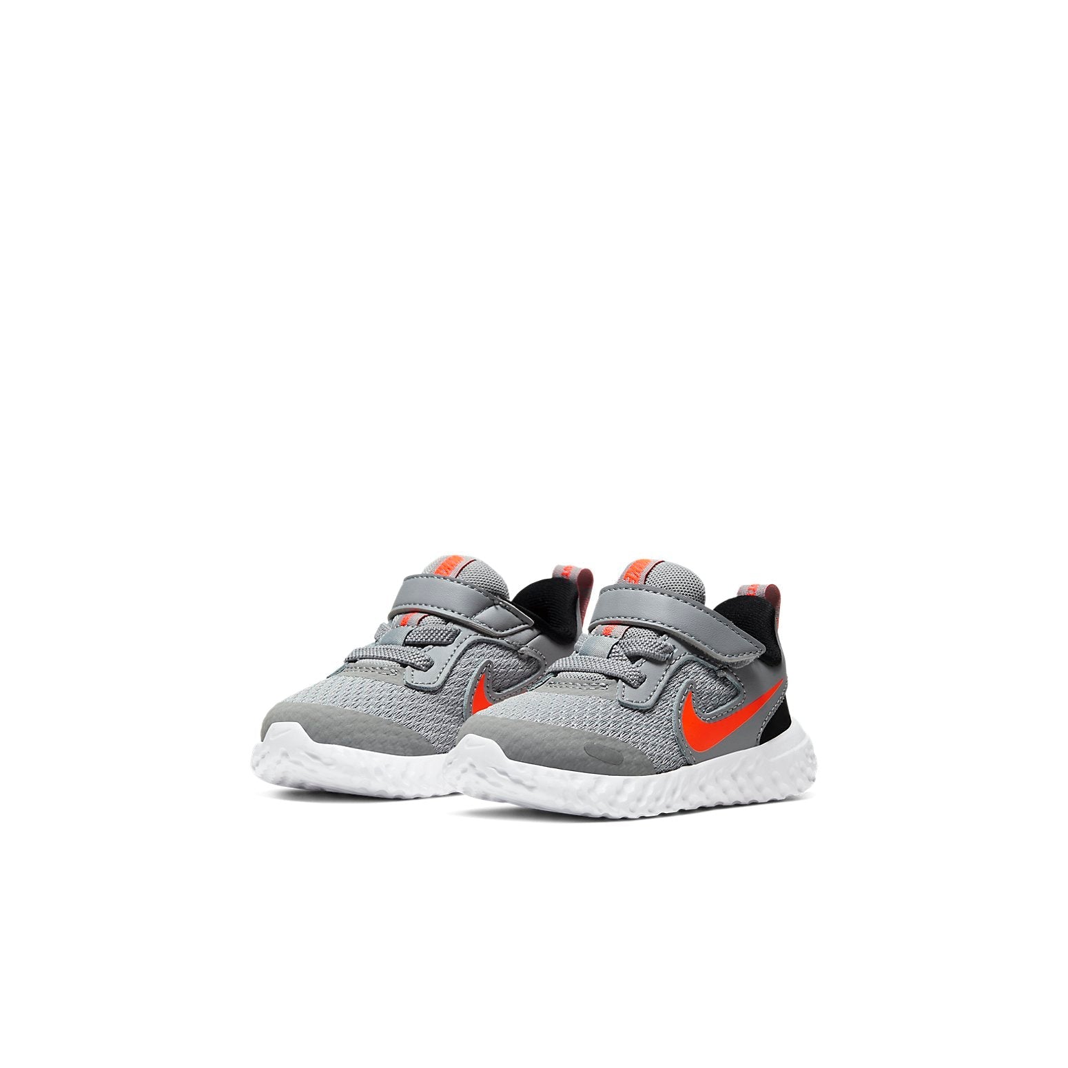 (TD) Nike K Revolution 5 Running Shoes Gray/Orange BQ5673-007