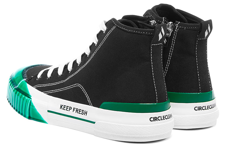 (WMNS) Skechers Keep Fresh New Moon x CIRCLECLEAN 'Black Green' 155392P-BLK