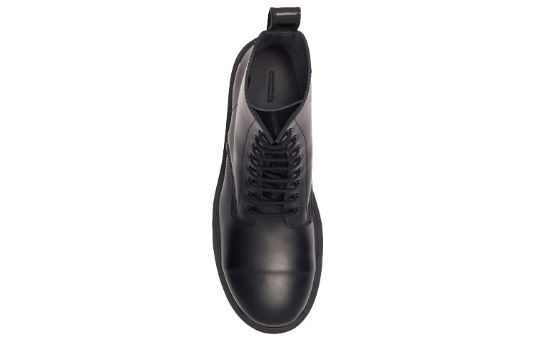 Balenciaga Small Cowhide Lacing Martin Mid boots 'Black' 589338WA9601000
