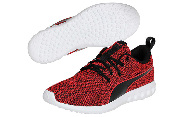 (WMNS) PUMA Carson 2 Knit Idp Running Shoes Red/Black/White 191004-02