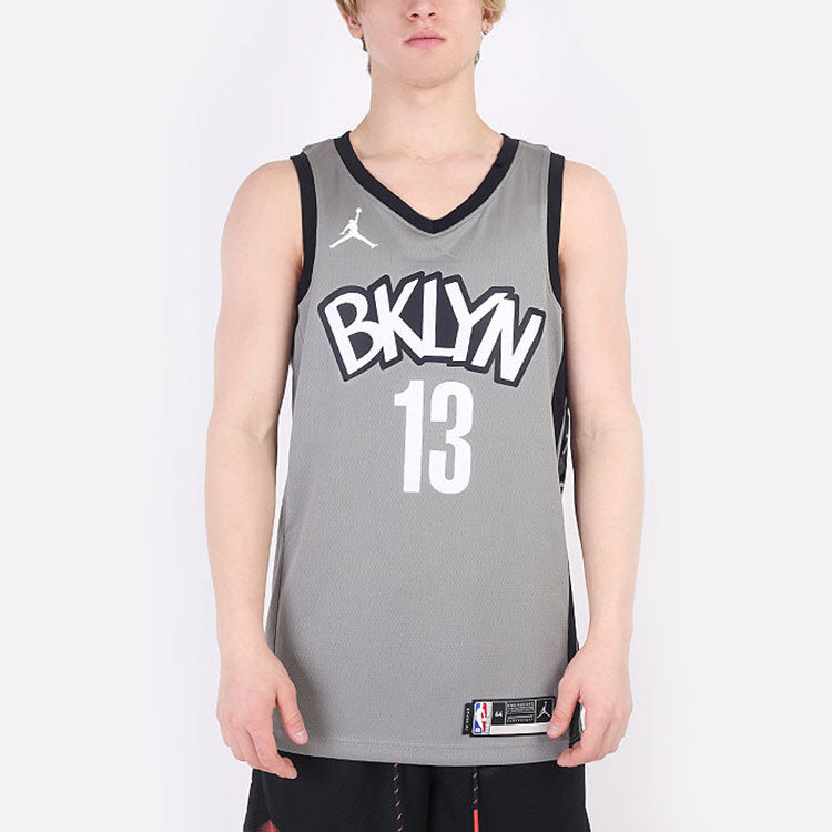 Nike NBA Brooklyn Kevin Durant 20 Basketball Jersey 'Grey White' CV9469-002