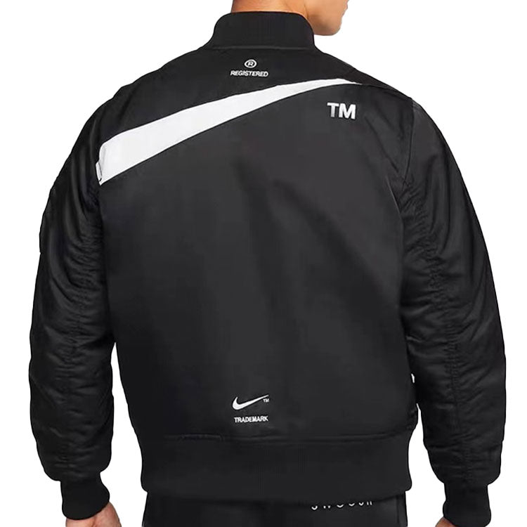 Nike big swoosh bomber jacket 'Black' DR7021-010