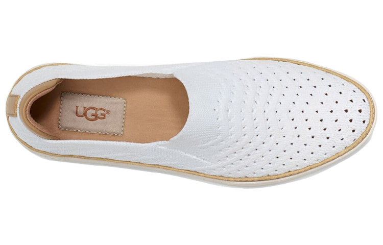 (WMNS) UGG Sammy Chevron Sneaker 'White' 1102560-WHT