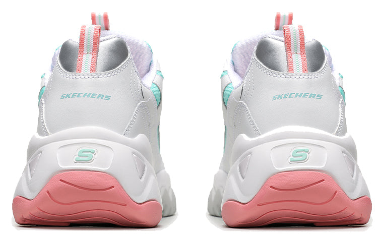 (WMNS) Skechers D'Lites 3.0 Blast Full Low-Top Running Shoe White/Blue/Pink 12954-WPMT