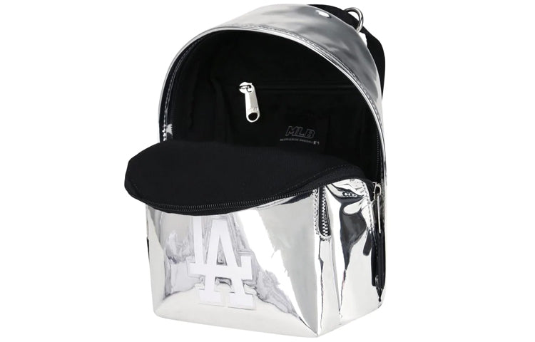 MLB LA Los Angeles Dodgers Shoulders Messenger Bag Silver 32BGP4941-07M