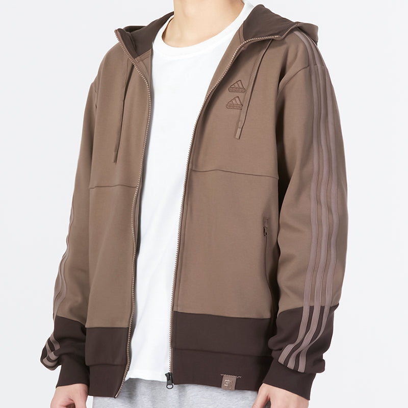 adidas St Gz Must Haves Knit Jackets 'Brown' IA6966
