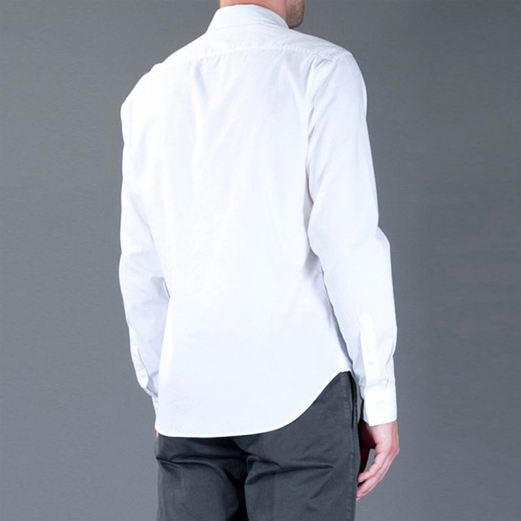 Men's Burberry Cotton Cuff Casual Shirt White 37897251