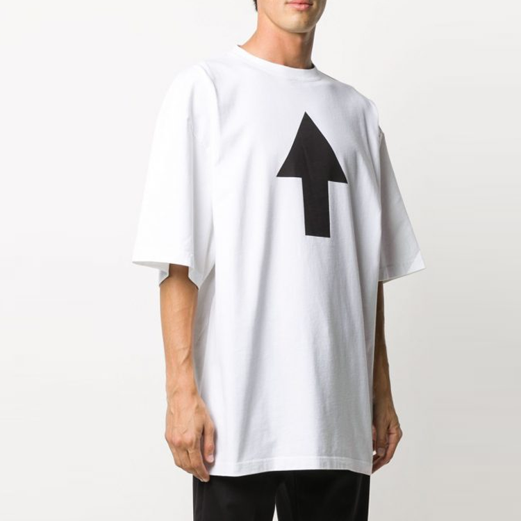 Balenciaga Arrow Wifi T-Shirt 'White' 641614TJV889040