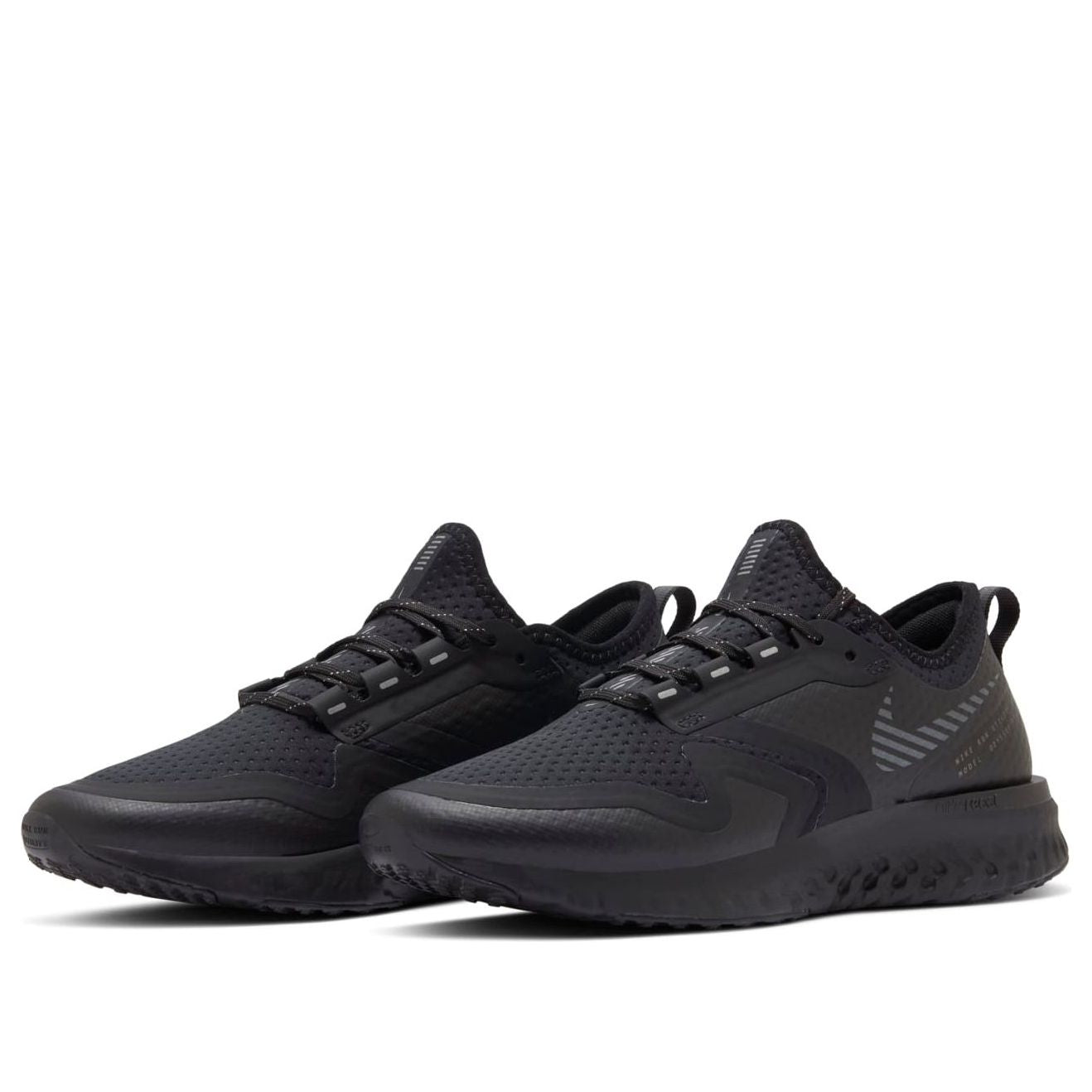 (WMNS) Nike Odyssey React 2 Shield 'Black Metallic Silver' BQ1672-001