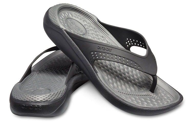 Crocs LiteRide Minimalistic Beach Flip-Flops Dark Grey 205182-0DD