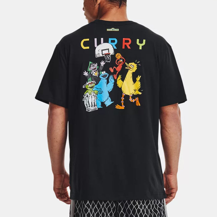 Under Armour Curry Sesame Street Graphic Tee 'Black' 1366621-001