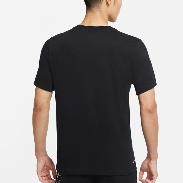 Nike Dri-fit Training Athleisure Casual Sports Round Neck Short Sleeve Black DM3121-010