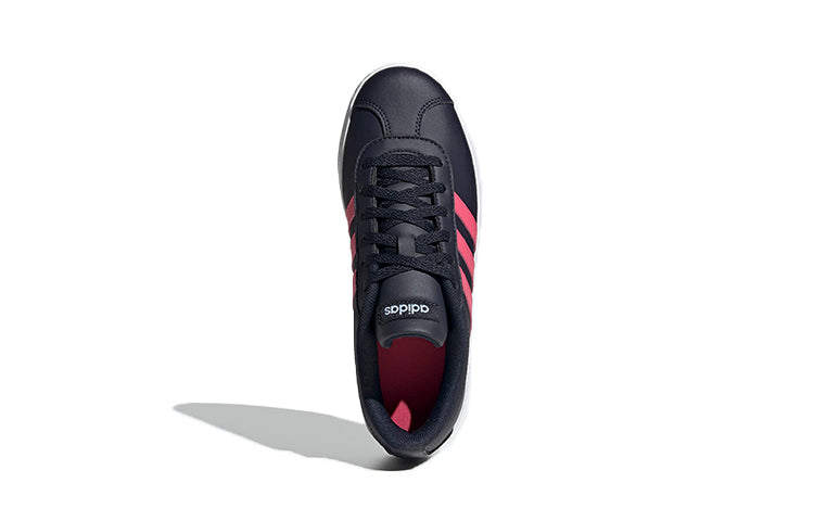 (PS) adidas VL Court 2.0 'Black Pink' EE6899