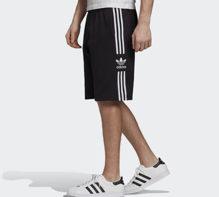 adidas originals Lockup Lng Short Side Stripe Sports Shorts Black FM9878