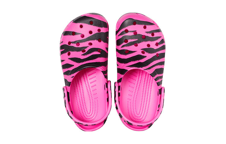 (GS) Crocs Classic Out of This World Clogs 'Electric Pink Black' 206739-6QS
