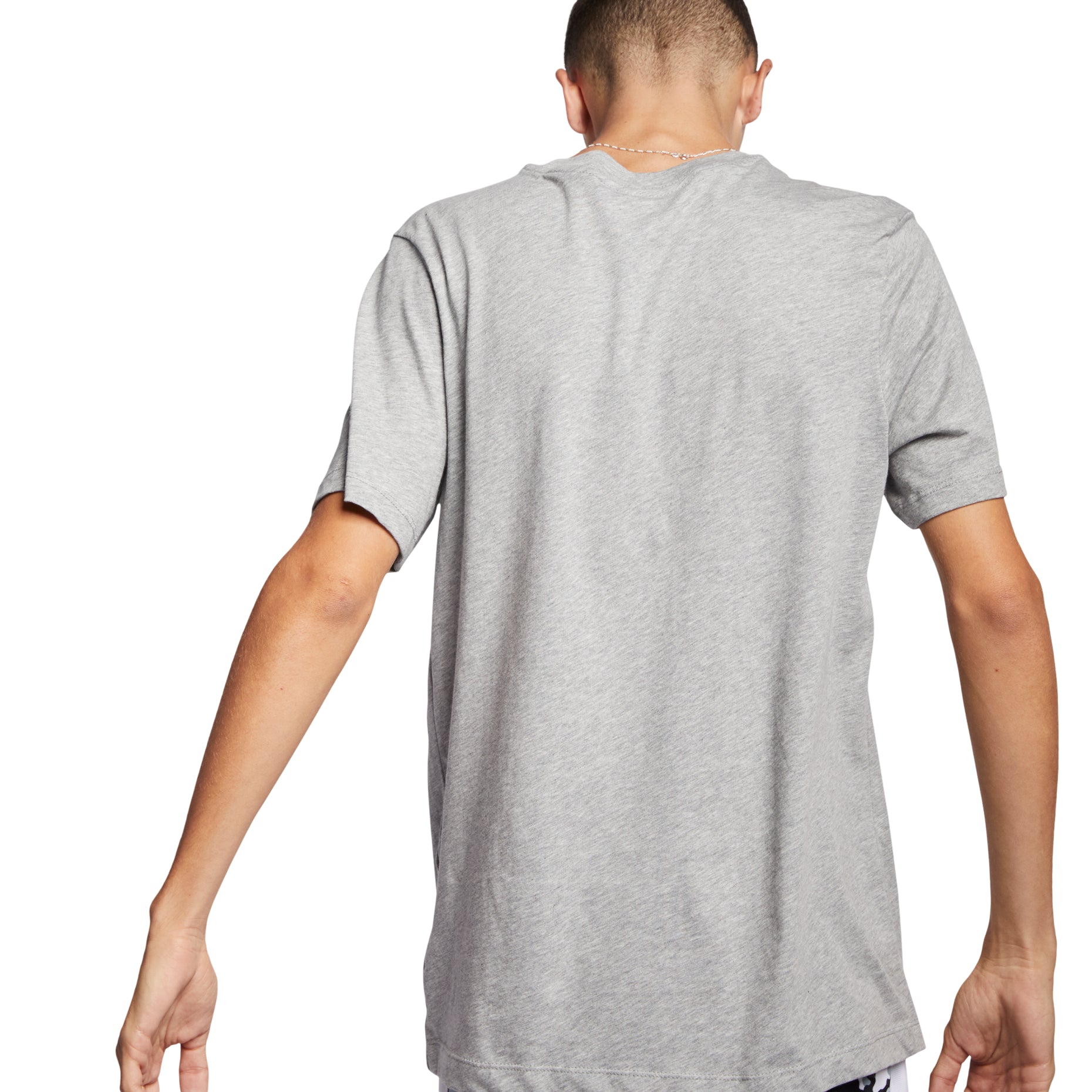 Nike Sportswear Logo Printing Sports Quick Dry Knit Short Sleeve Gray AR5005-063