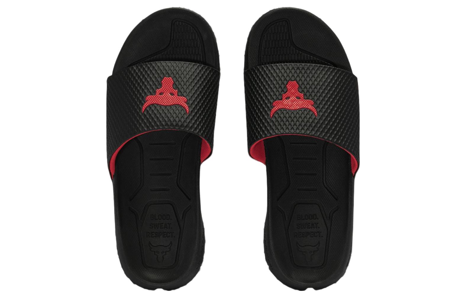 Under Armour Project Rock Slide 'Ultimate Black Stealth Grey' 3025237-002