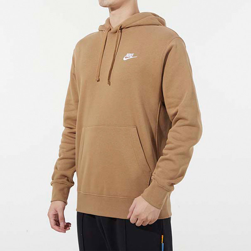 Nike Sportswear Club Fleece Stay Warm Pullover hooded Sports Khaki BV2655-258