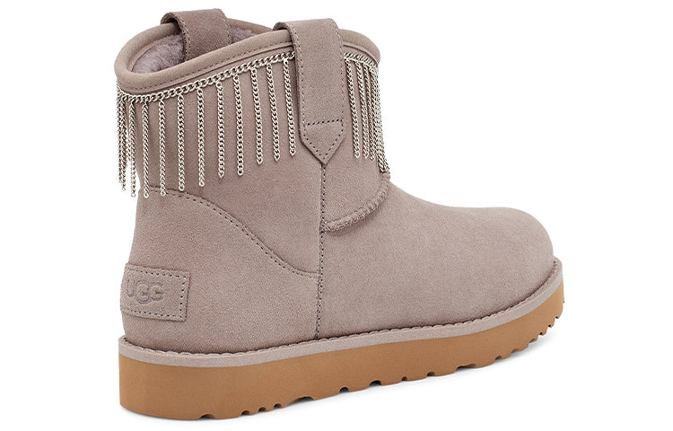 (WMNS) UGG Classic Mini Fringe 'Grey' 1127454-SYGR