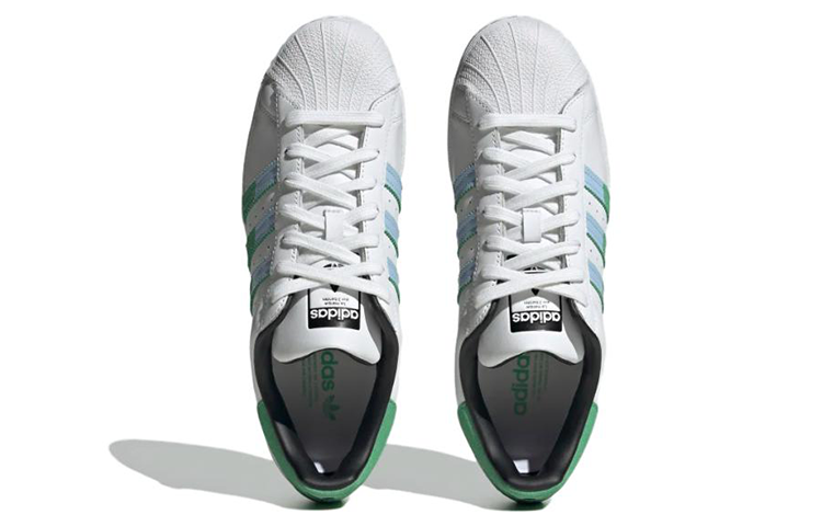 adidas Superstar Shoes 'Green Blue Dawn' HQ2168