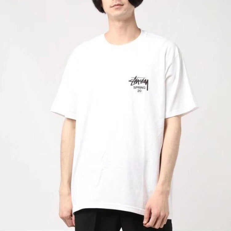 Stussy Bouquet Tee Printing Short Sleeve Unisex White 1904565-WHT