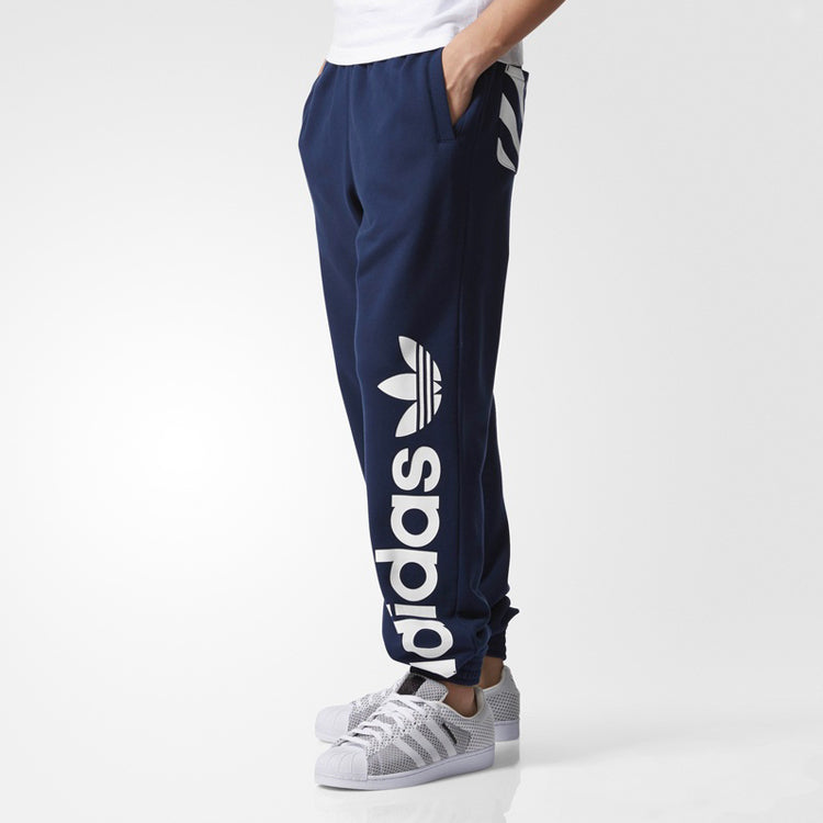 adidas originals Sweat Pants Cuff Ny Logo Blue BQ0903