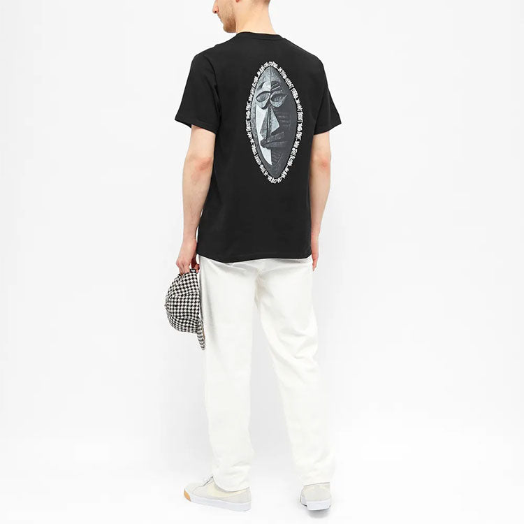 Stussy Tiribal Mask Tee Classic Short Sleeve Unisex Black 1904516-BLACK