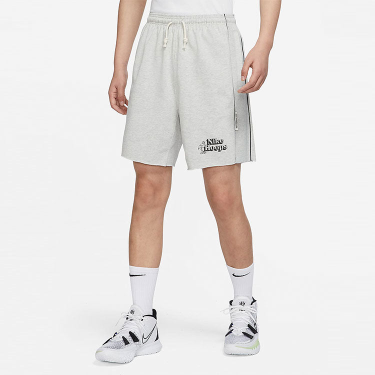 Nike Solid Color Lacing Elastic Breathable Sports Shorts Gray DH7384-050
