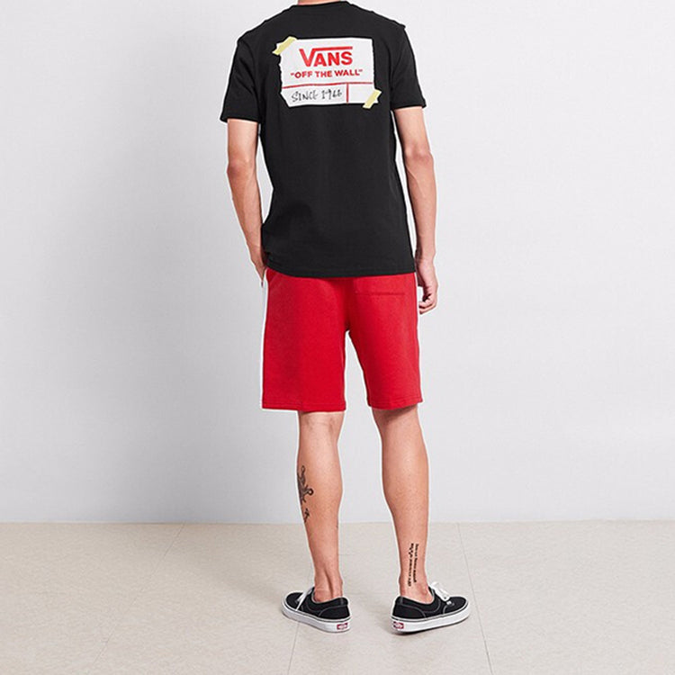 Vans Ap Diy Drop Short Sleeve Round Neck Couple Style Black VN0A3ZN5BLK