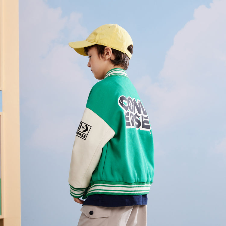 (GS) Converse Golf Jacket 'Green White' CV2312030GS-001