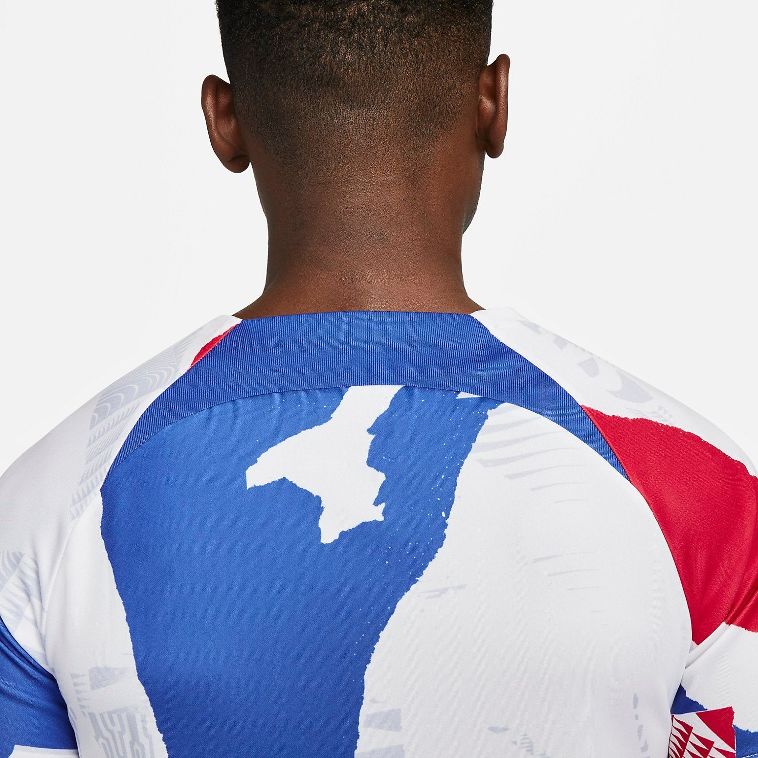 Nike France 2022 Pre Match Training Jersey 'White Red Blue' DM9548-100