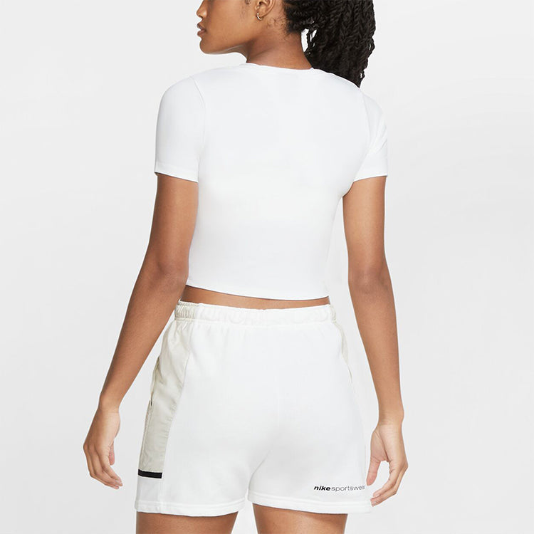 (WMNS) Nike Sportswear Essential Sports Short Sleeve White CU5174-100