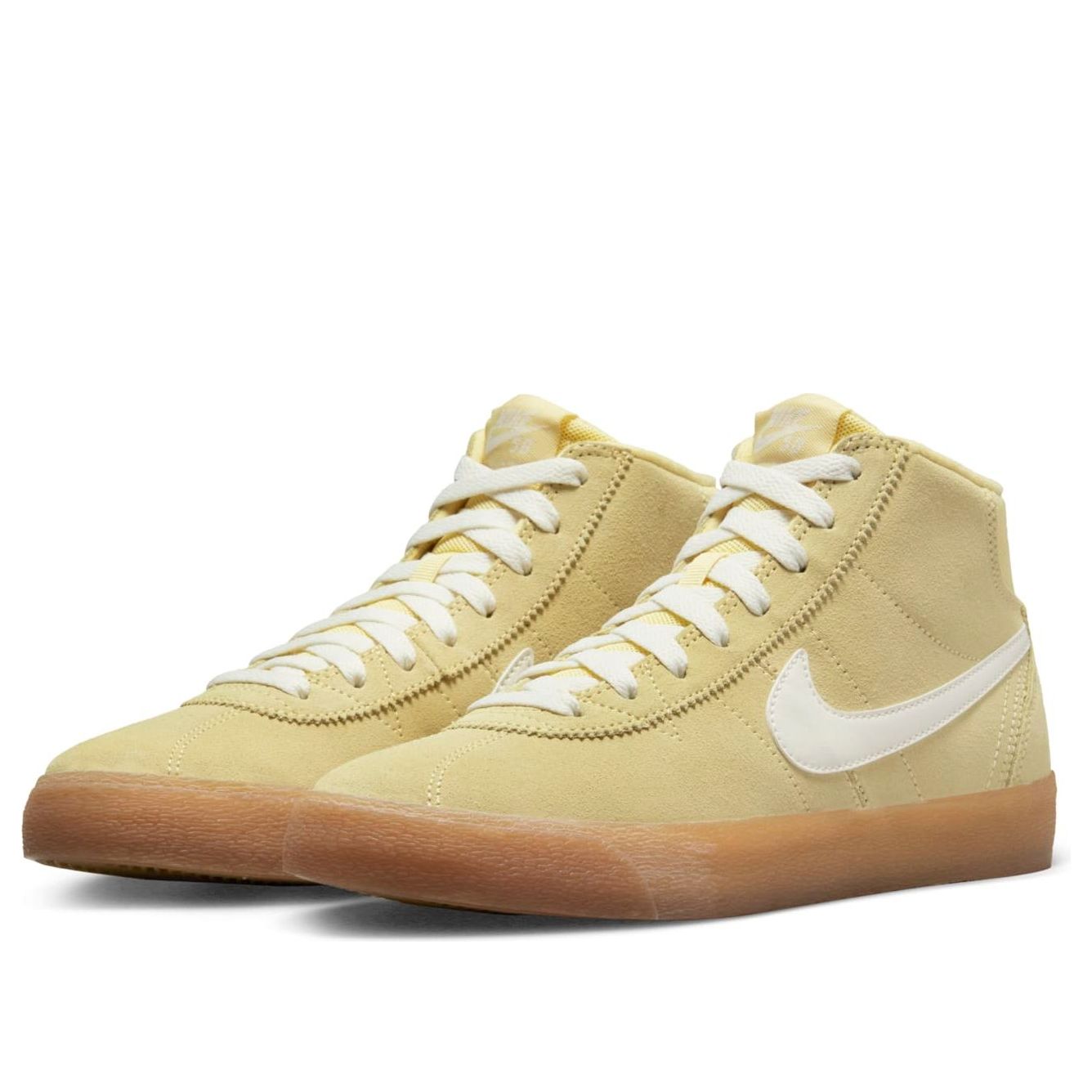(WMNS) Nike Bruin High SB 'Lemon Wash Gum' DR0126-700