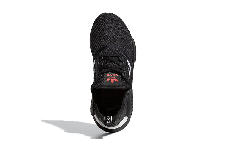 (GS) adidas NMD_R1 J 'Japanese Side Print - Black White' H01927