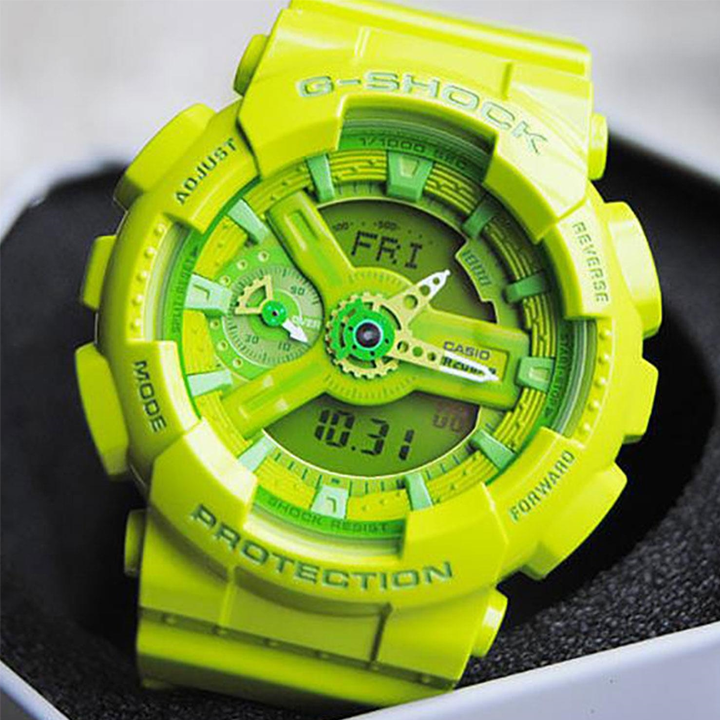 CASIO G-Shock Analog-Digital 'Green' GMA-S110CC-3
