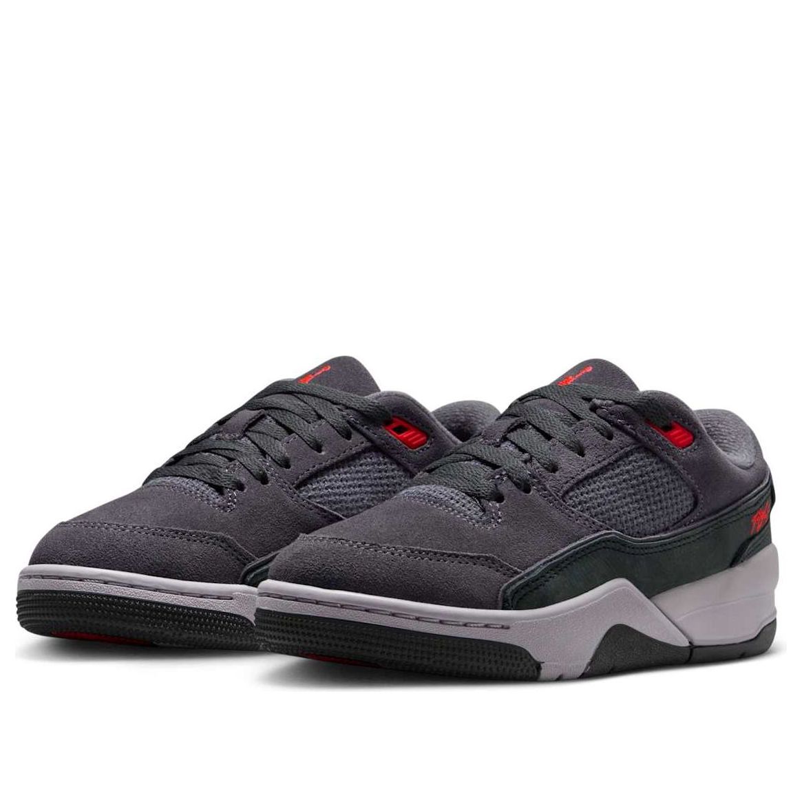 (GS) Air Jordan Flight Court 'Dark Grey Black' HF3333-003
