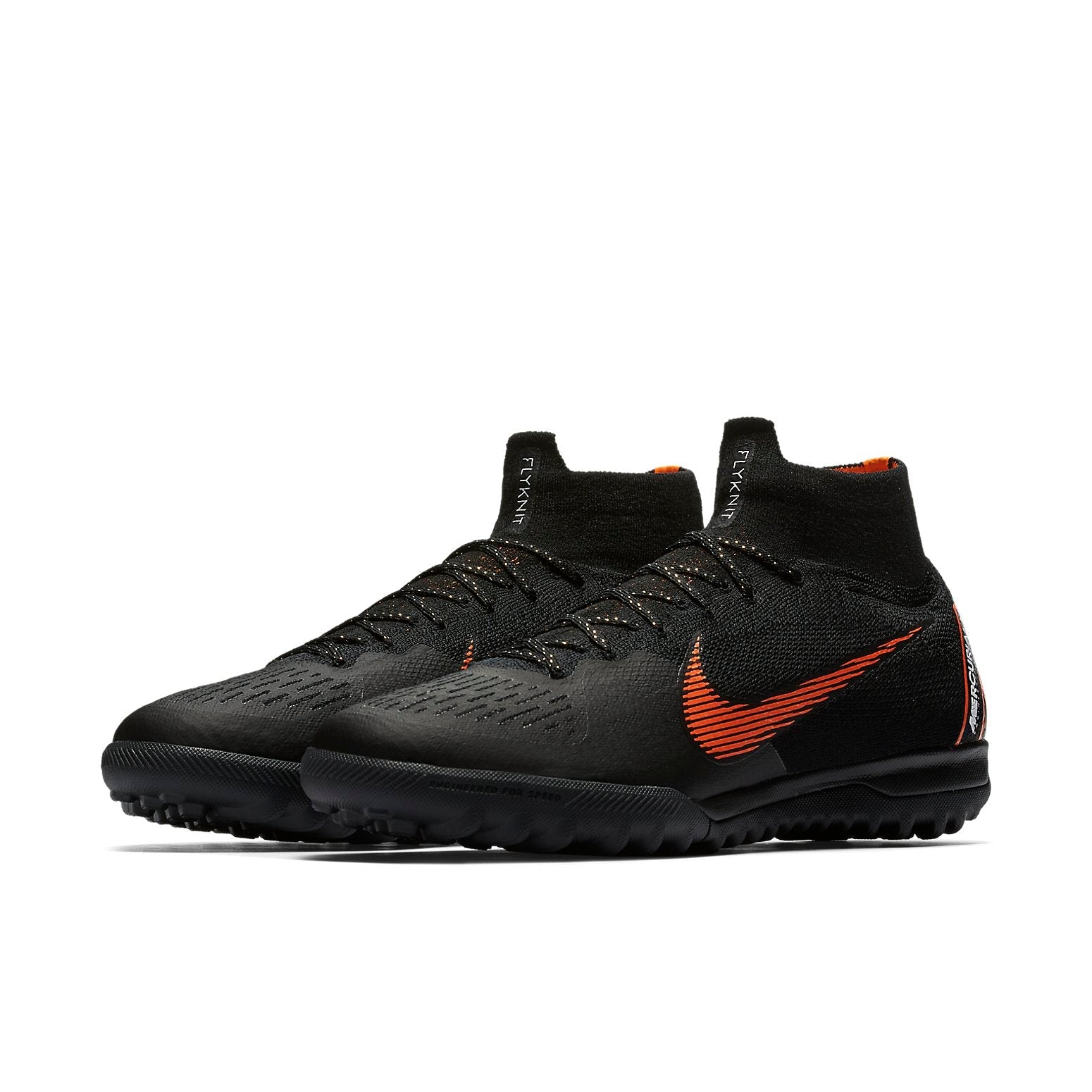 Nike Mercurial SuperflyX 6 Elite TF 'Black Red Orange' AH7374-081