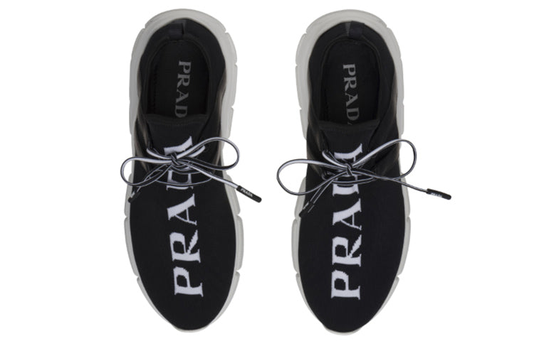 (WMNS) PRADA Knit Logo Sneakers 'Black' 1E344L_3V98_F0967_F_015