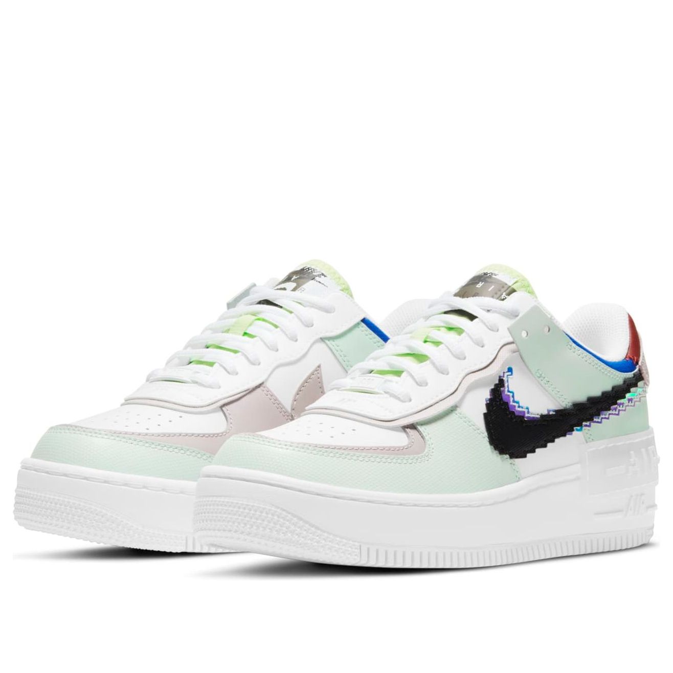 (WMNS) Nike Air Force 1 Shadow SE 'Pixel Swoosh - Barely Green' CV8480-300